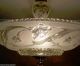 396 Vintage 30s 40s Ceiling Light Lamp Fixture Chandelier Re - Wired Cabbage Rose Chandeliers, Fixtures, Sconces photo 7