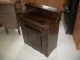1950 ' S Rustic Primitive Antique Walnut Dry Sink / Wash Stand And Cabinet Other photo 4