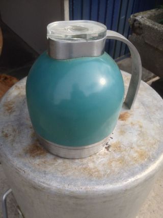 Deco Henry Dreyfuss Thermos Carafe Rare Iconic Deco Robins Egg Blue photo