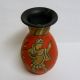 Mid Century Hand Painted Roman Design Vase Made In Italy Mid-Century Modernism photo 1