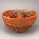 Vintage Hand Carved Chinese Natural Shoushan Stone Bowl W Dragon & Fire Ball Bowls photo 2