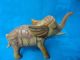 Rare China Cow Bone Collectable Handwork Carved Elephant Ornament Snuff Bottle Snuff Bottles photo 4
