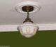185 Vintage 20s 30s Ceiling Light Lamp Fixture Glass Eastlake Pendant Re - Wired Chandeliers, Fixtures, Sconces photo 1