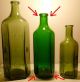 ☠rare Kv10 4skulls Skull & Crossbones Poison Glass Bottle Apothecary Chemist Pot Bottles & Jars photo 4