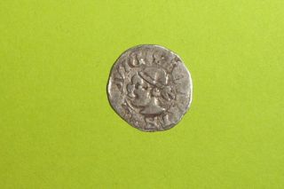 Choice Authentic Medieval Silver Coin Of King Louis I 1342 Ad - 1382 Ad Cross Old photo
