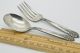 Vintage Baby Child ' S Set Fork & Spoon 1951 King Edward Silver Plate National Flatware & Silverware photo 1
