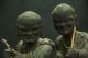 V.  Rare Japanese Middle Edo Era Old Bizen Pottery Ware Pair Arhat Statue Statues photo 1