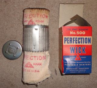 Vintage Perfection Wick No.  500 Nos Box Kerosene Oil,  Heater,  Burner photo