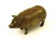 Antique Bronze Pig Measuring Tape,  Wind - Up Tail,  Figural Sewing Circa 1860 ' S Tools, Scissors & Measures photo 3
