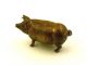 Antique Bronze Pig Measuring Tape,  Wind - Up Tail,  Figural Sewing Circa 1860 ' S Tools, Scissors & Measures photo 6