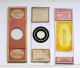 3 X Early Microscope Slides For Polariscope: Selenite & Pair Marine Mounts Other photo 1