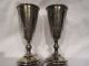 1893 Antique Set Of 2 Imperial Russian 84 Silver Niello Cup Goblet Cordial Russia photo 10