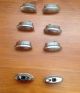 156 Stainless Steel Oblong Knobs New Set Of 10 Drawer Pulls photo 2