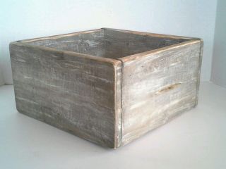 Primitive Country Farmhouse Antiqued Vintage Look Aged Wood Rustic Cubby Box Bin photo