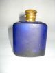 Decorative Shape Vintage Blue Glass Perfume Bottle,  Collectible.  G14 - 27 Perfume Bottles photo 1