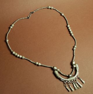Traditional Ethiopian Necklace With Pendant,  Handmade Simulated Pearls Jewelry photo