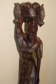 Old Rare Wood.  Large Statue African Woman.  Handmade. Sculptures & Statues photo 1