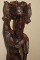 Old Rare Wood.  Large Statue African Woman.  Handmade. Sculptures & Statues photo 2