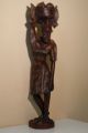 Old Rare Wood.  Large Statue African Woman.  Handmade. Sculptures & Statues photo 3