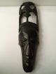 Hand Carved Solid Wood African Mask Wall Hanging Other photo 1