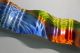 Contemporary Hand Painted Metal Wall Art Accent - Elation Wave - Jon Allen Mid-Century Modernism photo 1