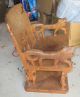 Antique African Solid Teak Queen ' S Chair Fertility Relic Rare Animalistic Relic Sculptures & Statues photo 1