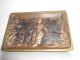Rare Danish Antique Bronze Tray With Michael Ancher Motif Skagen Fisher Wifes Metalware photo 1