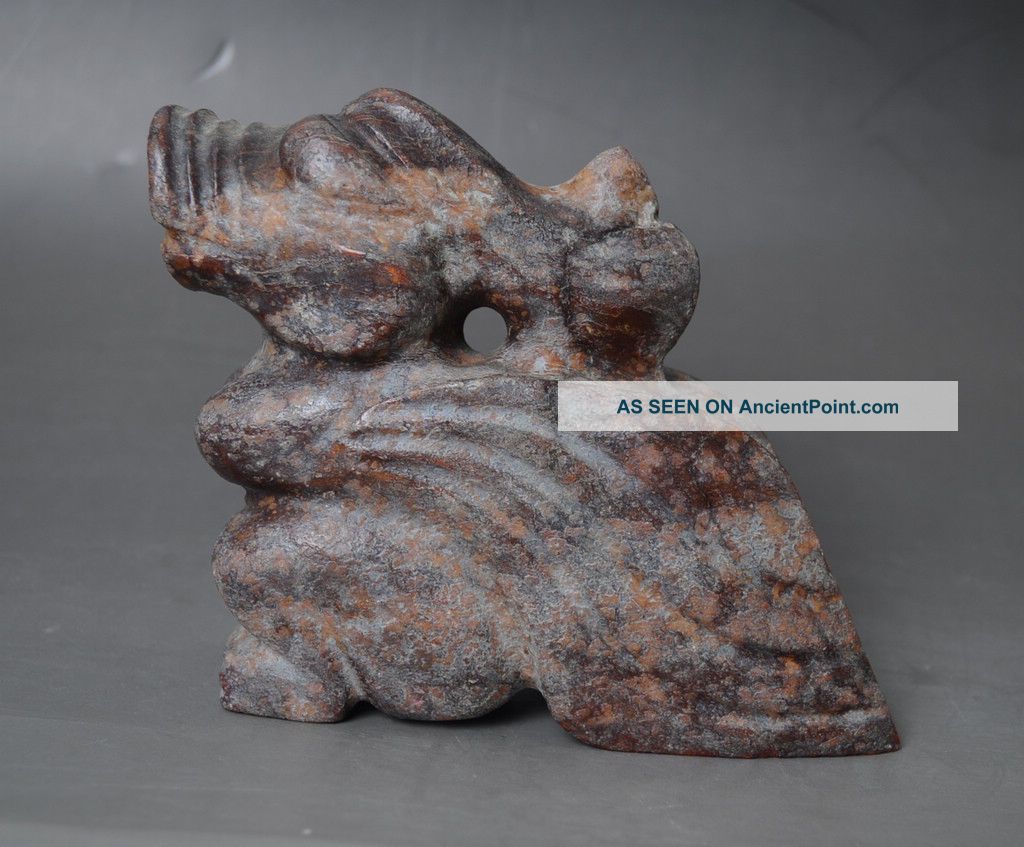 Chinese Hongshan Style Handwork Carved Jade Pig Dragon - Jx10986 Dragons photo
