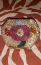 Antique Native American Indian Beaded Iroquois Beadwork Whimsy Box Bag Purse Native American photo 2