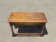 Vintage Solid Wood Piano Bench Stool Vintage Mid Century Post-1950 photo 1
