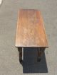 Vintage Solid Wood Piano Bench Stool Vintage Mid Century Post-1950 photo 6
