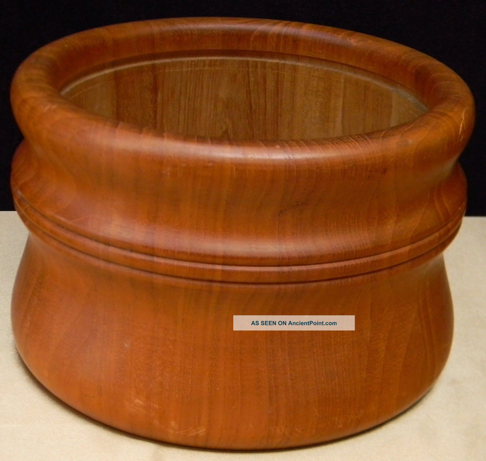 Danish Modern Teak Nissen Wooden Fruit/salad Bowl Denmark Mid-Century Modernism photo