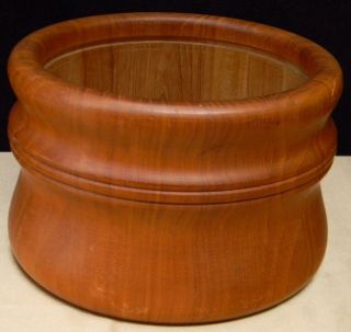 Danish Modern Teak Nissen Wooden Fruit/salad Bowl Denmark photo