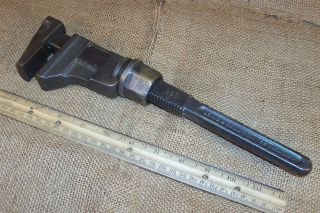 B&o Railroad Monkey Wrench Bemis & Call Primitive Antique Train Mechanics Tool photo