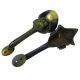 Human Design Door Handle Ethnic Handcraved Green Figurine Brass Metal Indian Art Door Knobs & Handles photo 1