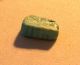 Ancient Faience Bead,  Amulet Stamp,  Sides Double X Inside Rectangle Great Egyptian photo 6