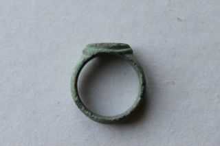 Good Quality Ancient Roman Bronze Finger Ring 2/3rd Century Ad photo