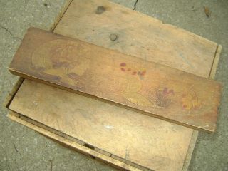 Collectible Antique Pencil Or Paint Brush Holding Box. photo