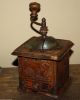 Antique Country Primitive Tin Coffee Grinder,  Mill,  Old Rustic Grungy Paint Primitives photo 10