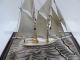 Finest Signed Japanese Two Masted Sterling Silver 960 Model Ship By Seki Japan Other photo 8