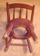 Antique Child ' S Thumb Back Windsor Potty Chair,  130 Y.  O.  (great X3 Grandfathers) 1800-1899 photo 4