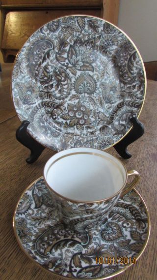 Paisley Porcelain Trio,  Selb,  Bavaria Western Germany Nc Tea Cup,  Saucer & Plate photo