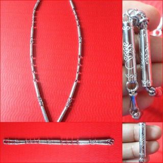 Powerful Lucky Yant Stainless Necklace Thai Buddha Amulet Pendant Multi - Hook photo