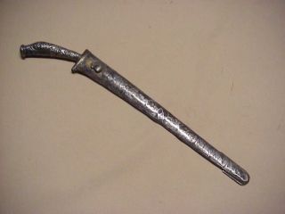 Fine Silver Malay Indonesia Pedang Keris Sword Knife Pamor Damascus D.  E.  Kriss photo