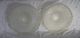 2 Antique Art Deco Round Hanging Ceiling Shade Frosted Clear Glass Tulip Light Chandeliers, Fixtures, Sconces photo 4