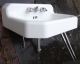 Vintage Cast Iron And Porcelain Sink,  Chrome Legs,  American Standard,  Baltimore Plumbing photo 6