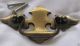 Vtg Brass Chippendale Drawer Pulls Bails Knobs (2) Victorian Art Deco Nos Drawer Pulls photo 2