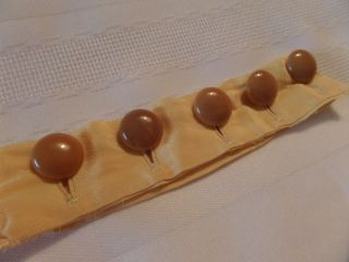 Antique Celluloid Bakelite Caramel Butterscotch Set 5 Button 5/8 