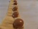 Antique Celluloid Bakelite Caramel Butterscotch Set 5 Button 5/8 