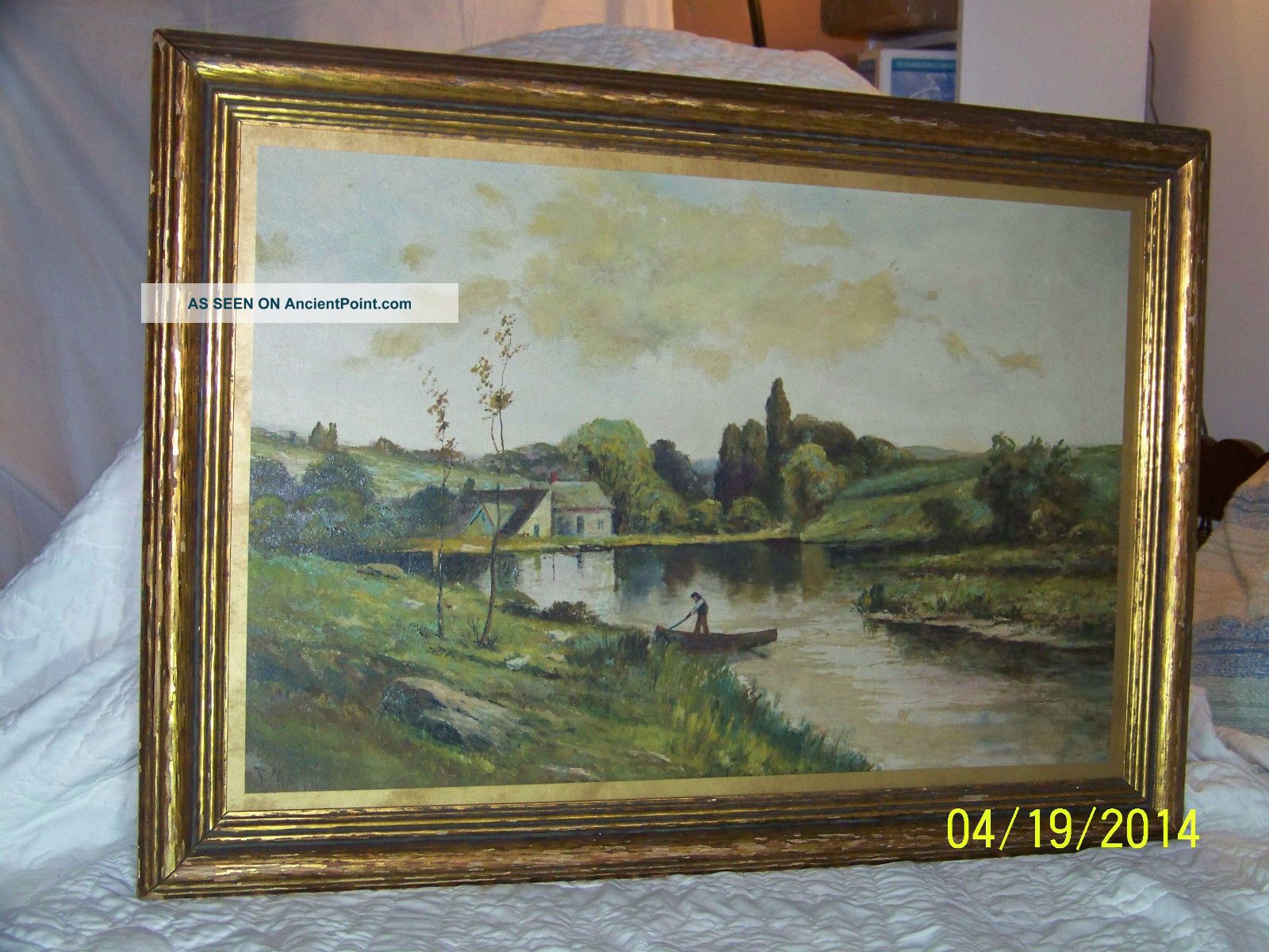 Frederick Matzow (1861 - 1938) Listed Artist Antique Oil On Artist Board Other photo